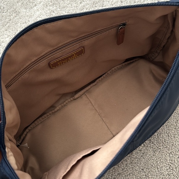 The Sak Esperato Hobo Bag | Navy with Tan Strap - Picture 6 of 11